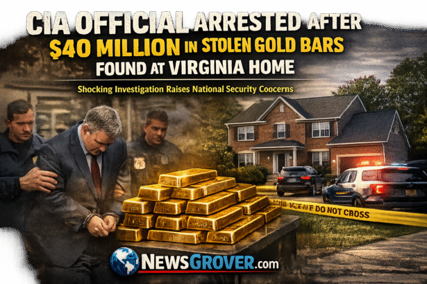 CIA Official Arrested After $40 Million in Stolen Gold Bars Found at Virginia Home