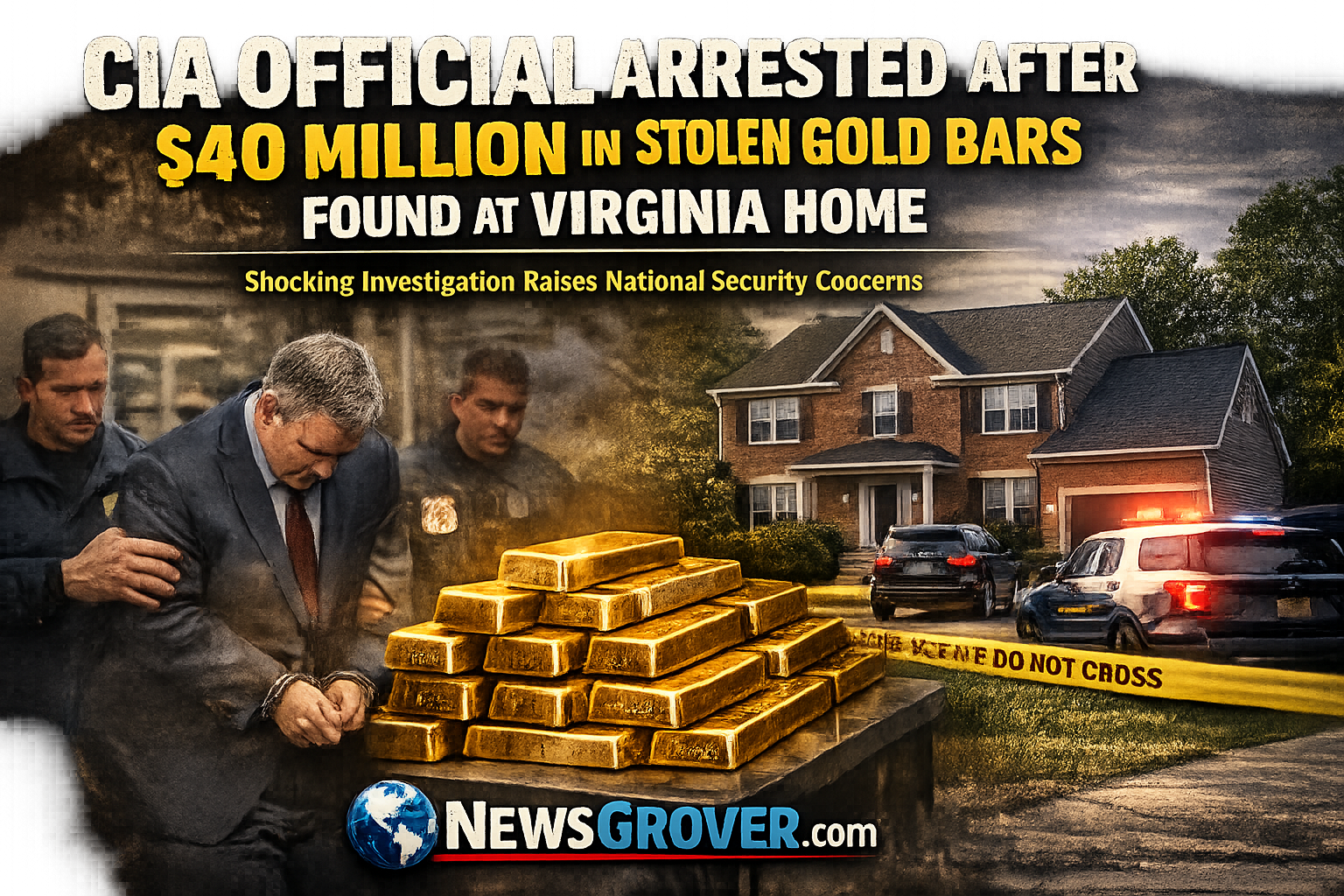 CIA Official Arrested After $40 Million in Stolen Gold Bars Found at Virginia Home
